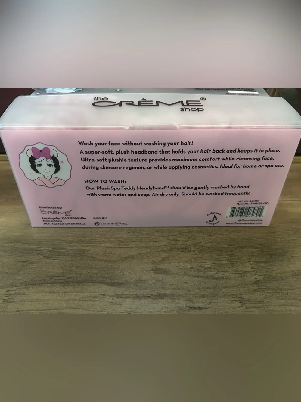 The Crème Shop x Disney Plush Spa Pink Sequin Headband